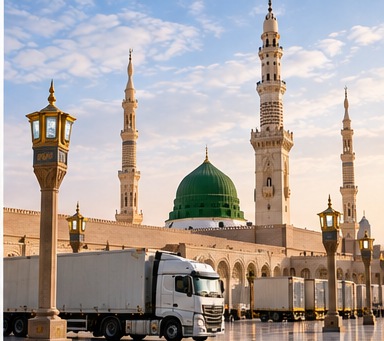 شحن بري من مصر إلى المدينة المنورة