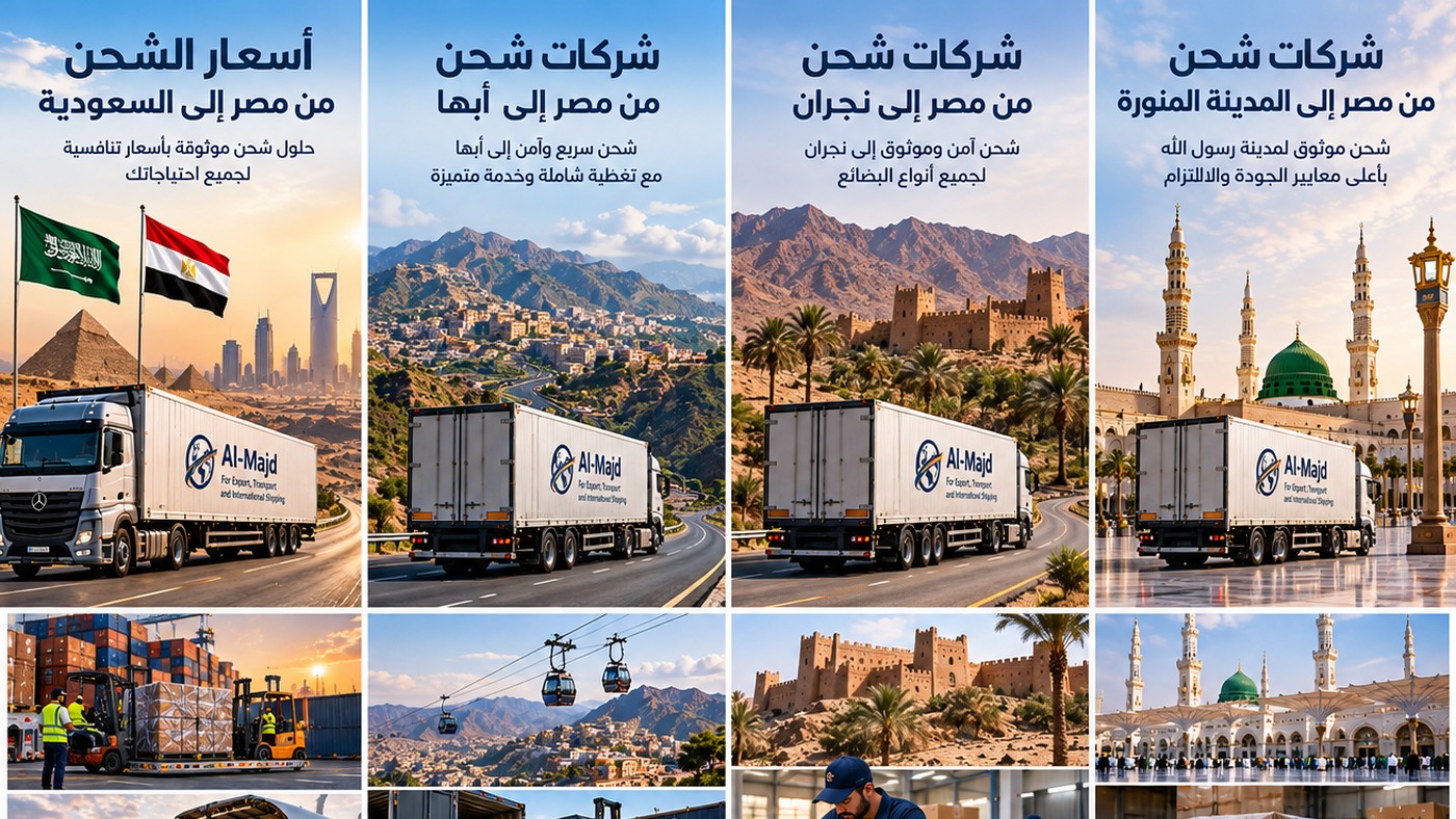 شاحنة شحن من مصر إلى مكة المكرمة