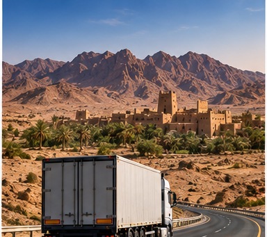 تغليف وتحميل البضائع المتجهة إلى نجران